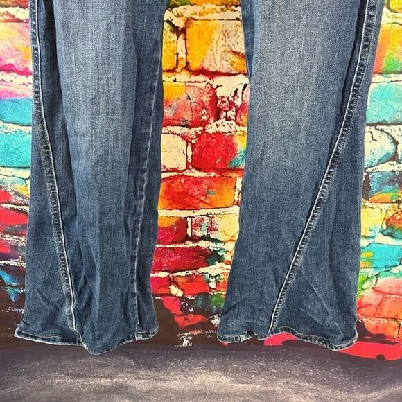 Frame Le High Flare Twisted Denim Jeans Size 26 LHFTSCF230 25 x 29 - Picture 4 of 7